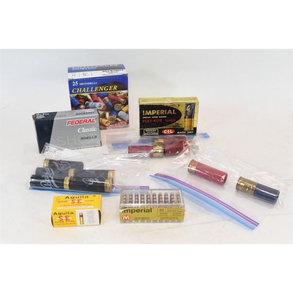 Box Lot 12 Gauge & 22 Ammunition