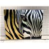 Image 1 : One of a kind embellished zebra print