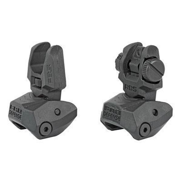 FAB DEF POLY FLIP-UP SIGHT SET BLK