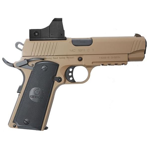 EAA GIRSAN MC1911C 9MM 4.4" COMMANDER OPTIC FDE