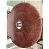 Image 2 : CINNABAR AND RUSSET STONE DISC