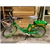 Image 2 : GREEN & YELLOW E-BIKE WITH BATTERY, KEY & CHARGER