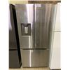 Image 1 : SAMSUNG APARTMENT SIZE STAINLESS STEEL FRENCH DOOR FRIDGE WITH ROLLOUT FREEZER & WATER/ICE