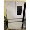 Image 1 : SAMSUNG WHITE FRENCH DOOR FRIDGE WITH ROLLOUT COOLER, ROLLOUT FREEZER, WATER/ICE DISPENSER & SMART