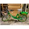 Image 2 : GREEN & YELLOW E-BIKE WITH BATTERY, KEY & CHARGER