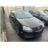 Image 2 : *TOW* 2007 VOLKSWAGEN GOLF GTI, 2DR COUPE, BLACK, VIN # WVWEV71K07W000555