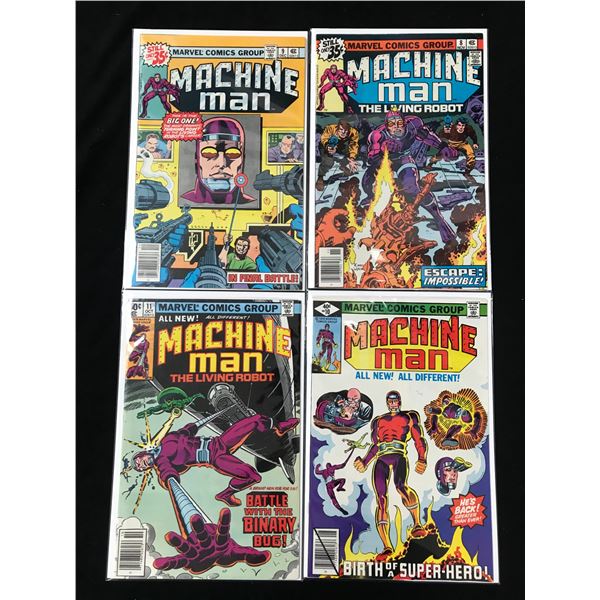 LOT OF MARVEL COMICS MACHINE MAN NO. 8-11