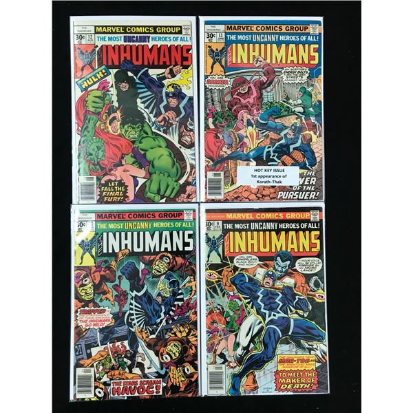 LOT OF MARVEL COMICS INHUMANS NO. 9-12