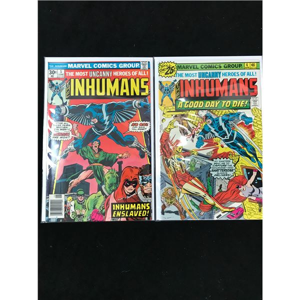 LOT OF MARVEL COMICS INHUMANS NO. 4-5