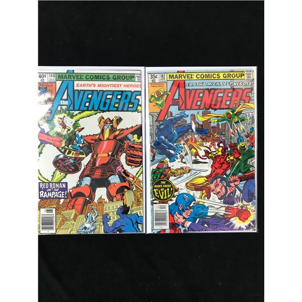 LOT OF MARVEL COMICS THE AVENGERS NO. 182/198