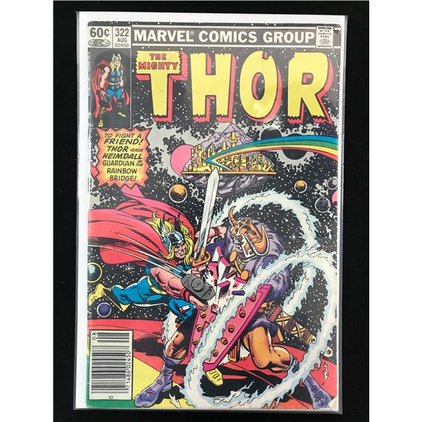 MARVEL COMICS THOR NO. 322