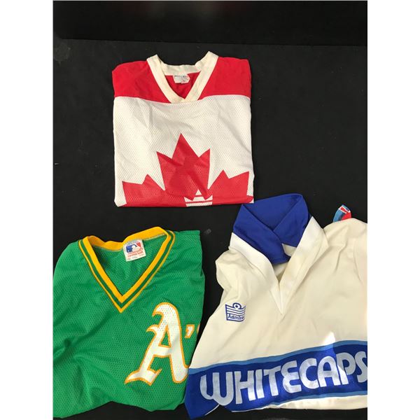 LOT OF MISC JERSEYS HOCKEY/BASEBALL/SOCCER
