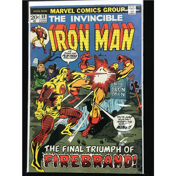MARVEL COMICS THE INVINCIBLE IRON MAN NO. 59