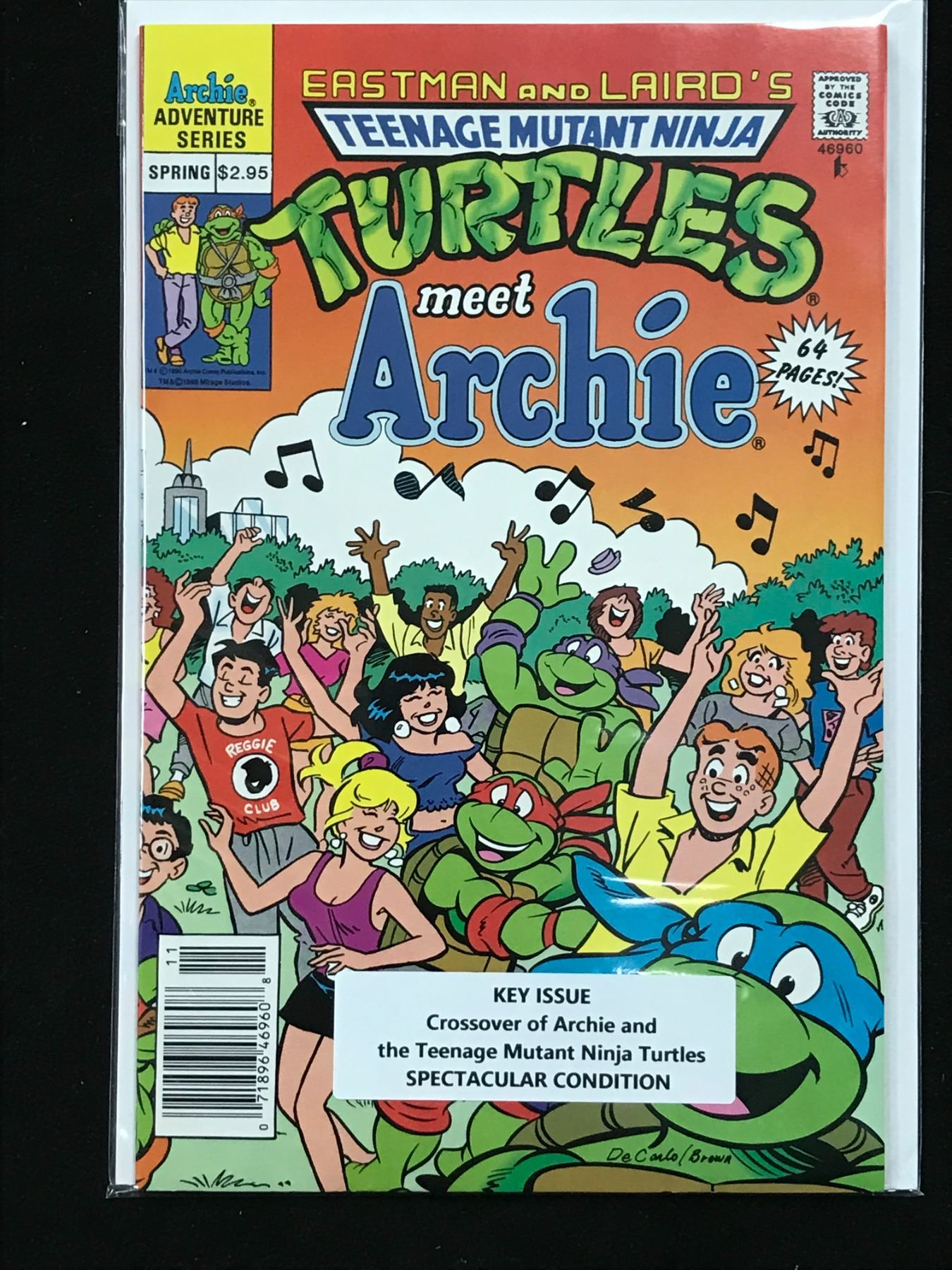 Tmnt Archie ARCHIE COMICS TEENAGE MUTANT NINJA TURTLES MEET ARCHIE NO.1 (CANADIAN CPV)