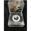 Image 1 : GILBERT PEAREAULT SIGNED SABRES PUCK AND VINTAGE PINS LOT