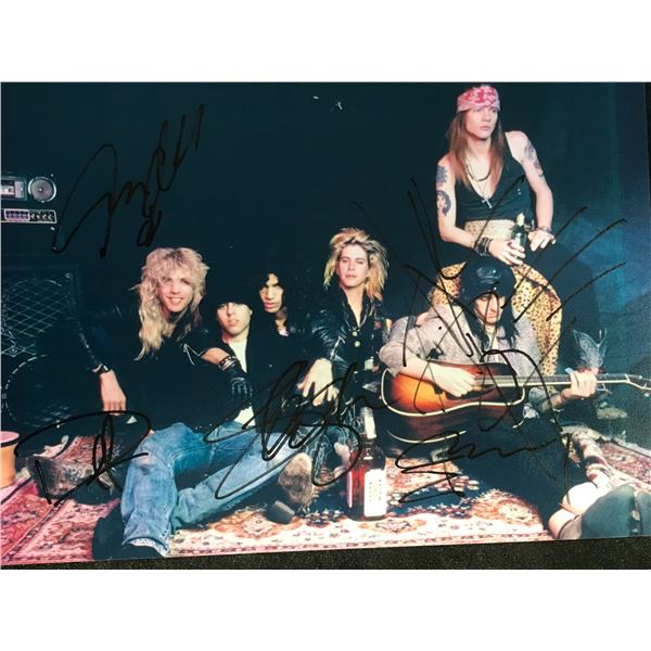 GUNS N ROSES BAND SIGNED 8 X 10 (RA COA)