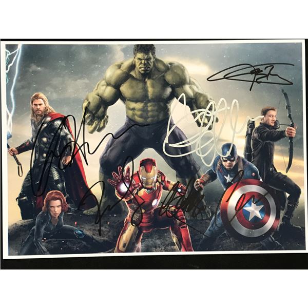 THE AVENGERS CAST SIGNED 8 X 10 (RA COA)