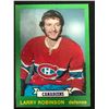 Image 1 : 1972-73 OPC LARRY ROBINSON NO. 237 ROOKIE CARD