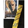 Image 1 : TOM FELTON SIGNED HARRY POTTER HUFFLEPUFF NECK TOE (RA COA)