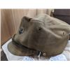 Image 1 : WW2 JAPANESE ARMY OFFICERS CAP WITH BADGE AND CHINSTRAP