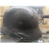 Image 1 : WW2 GERMAN M35 ARMY STEEL HELMET WITH DOUBLE DECAL ORIGINAL LINER MARKED WITH OWNERS NAME + STRAP