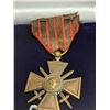 Image 1 : WORLD WAR I FRENCH ARMY 1914-18 CROIX DE GUERRE MEDAL WITH ORIGINAL RIBBONS