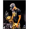 Image 1 : Stephen Curry Autographed 16x20 Photo Golden State Warriors NBA Finals Trophy JSA Stock