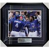 Image 1 : TORONTO BLUE JAYS MULTO SIGNED (GUERRERO, SPRINGER,BICHETTE) FRAMED 16 X 20 (FROZEN POND COA)