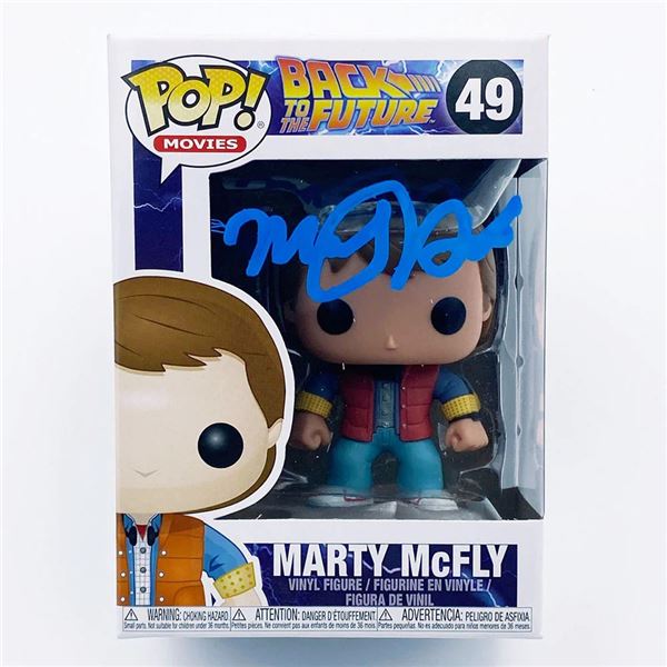 MICHAEL J FOX SIGNED BACK TO THE FUTURE FUNKO POP (FROZEN POND COA)