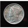 Image 1 : 28. 1917 S Merucy Dime. Original AU. Redbook value $30.00