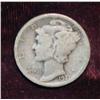 Image 1 : 33. 1921 D Mercury Dime. Keydate. G-4. Red book $80.00