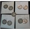 Image 1 : 47. (2) 1926P, S, (2) 27P, (2) S, & (2) 31P Dimes. G-VG