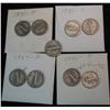 Image 2 : 47. (2) 1926P, S, (2) 27P, (2) S, & (2) 31P Dimes. G-VG
