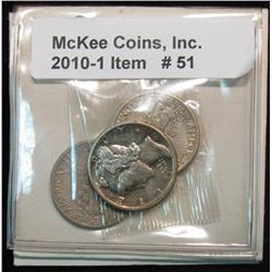 51. (2) 1928 P & 29P  Mercury Dimes. EF-40. Redbook $20.00