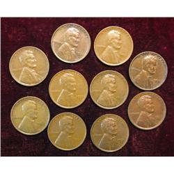 83. (10) 1931 P  EF Lincoln Cents. Redbook $20.00.