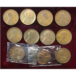 85. (11) 1911 P Lincoln Cents. (5) are EF. Redbook $30++