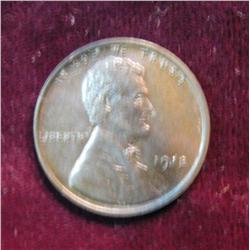 89. 1912 P Lincoln Cent. Brown Unc. Redbook $35.00