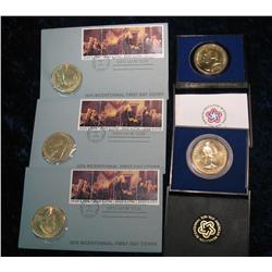 206. (2) 1975 American Revolution Bicentennial Medals & (3)