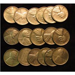 212. 1912P VF, 12D EF, 13P F, 13D VF, 14P F, (2) 17P EF, (2) 