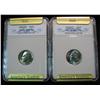 257. 1992 D & 2003 D Roosevelt Dimes SGS Slabbed MS 70.