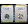 264. 1992D & 2003D Nickels. SGS slabbed MS 70.