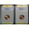 271. 1992D & 2003D Cents SGS Slabbed MS 70. Est. Value $50.00.