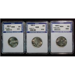 275. 1999 D New Jersey, Connecticut, & Pennsylvania Quarters