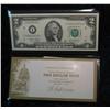 Image 2 : 294. Series 2003 Crisp Unc $2 Federal Reserve Note in holder