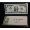 295. Series 2003 Crisp Unc $2 Federal Reserve Note in holder