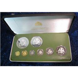 297. 1979 Guyana Eight-coin Proof Set with lots of silver.