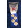 349. 1976 Four-piece Bicentennial Bronze Medal Set in case.
