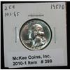 399. 1957 D Washington Quarter. MS 65.