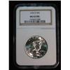 Image 1 : 407. 1954 D Franklin Half Dollar. NGC slabbed MS 65FBL.