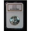 Image 1 : 411. 1957 D Franklin Half Dollar. NGC slabbed MS 65 FBL